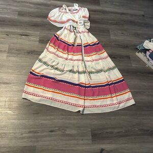 Colorful Striped Maxi Dress